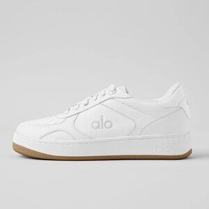 Alo Recovery Mode Sneaker in Natural White/Gum Brown, Size: 8M/9.5W